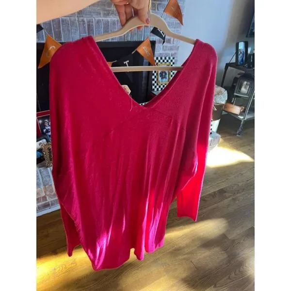 Bibi womans pink‎ sweater tunic XL - Image 2