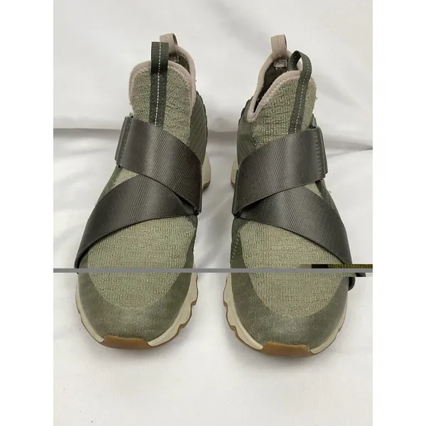 Sorel Kinetic Sneak Slip-On Cross Strap Alpine Tundra Olive Green Sz 9 Sneakers - Image 7