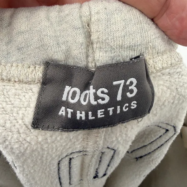 Roots 73 Athletics Grey Heathered Sweatpants Joggers‎ Logo Womens Size L - Image 3