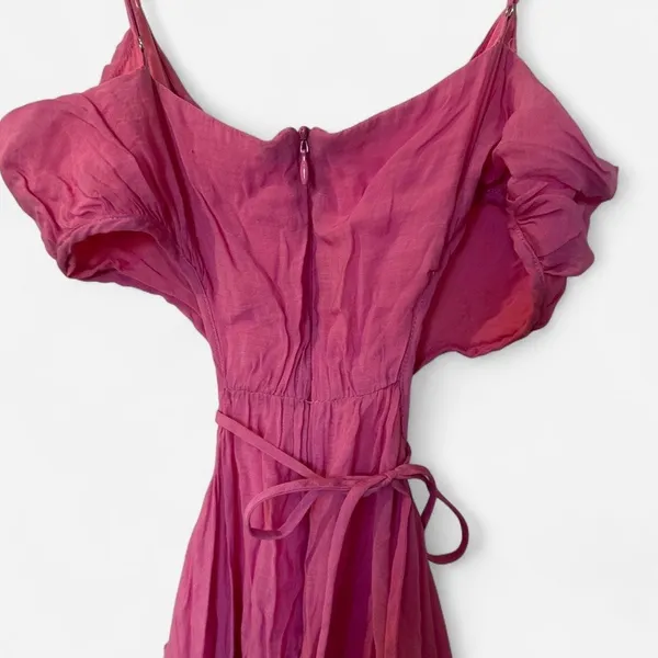 ASTR The Label Pink Sanger Cut Out Goddess Maxi Dress Size Medium Resort Wear - Image 4