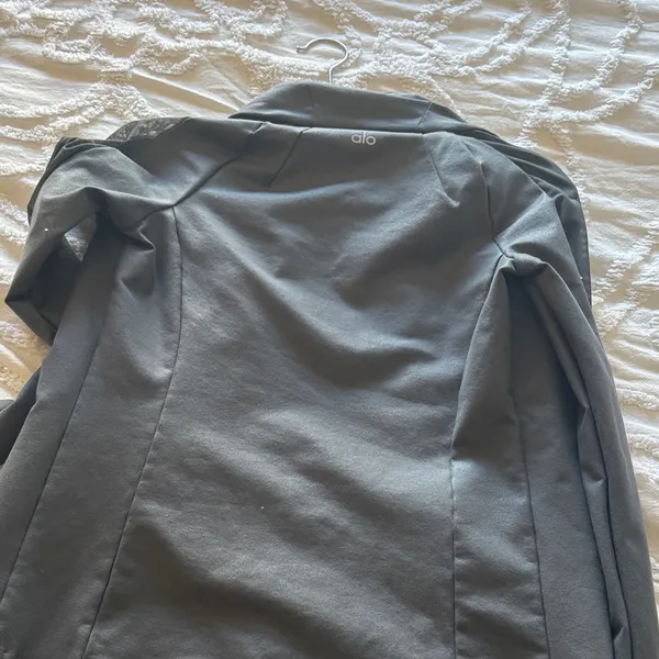 Alo Gray Zip-Up Jacket - Image 2
