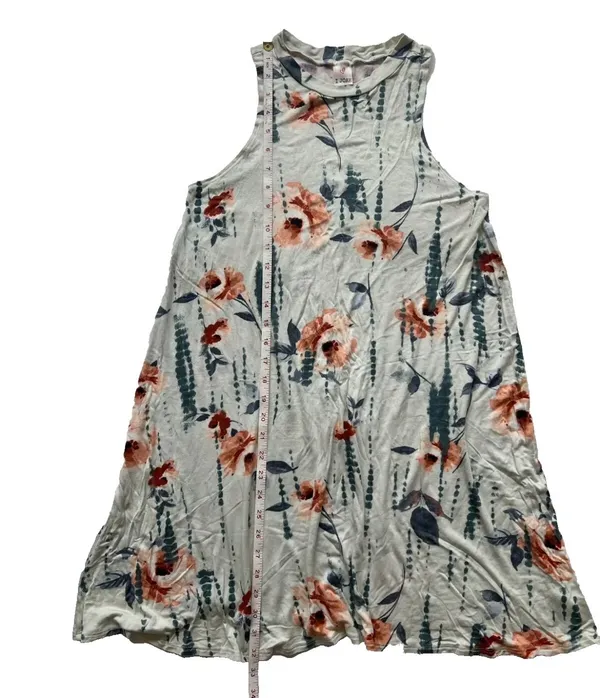 I Joah Women's Floral Mini Swing Sleeveless Dress S Flowy Boho Romantic Feminine - Image 7