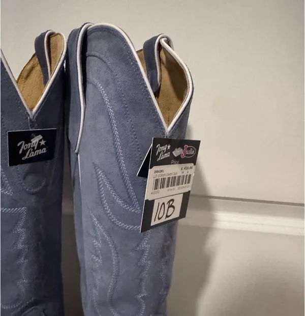 Tony Lama Women’s Boots- Cornflower Blue - Image 3
