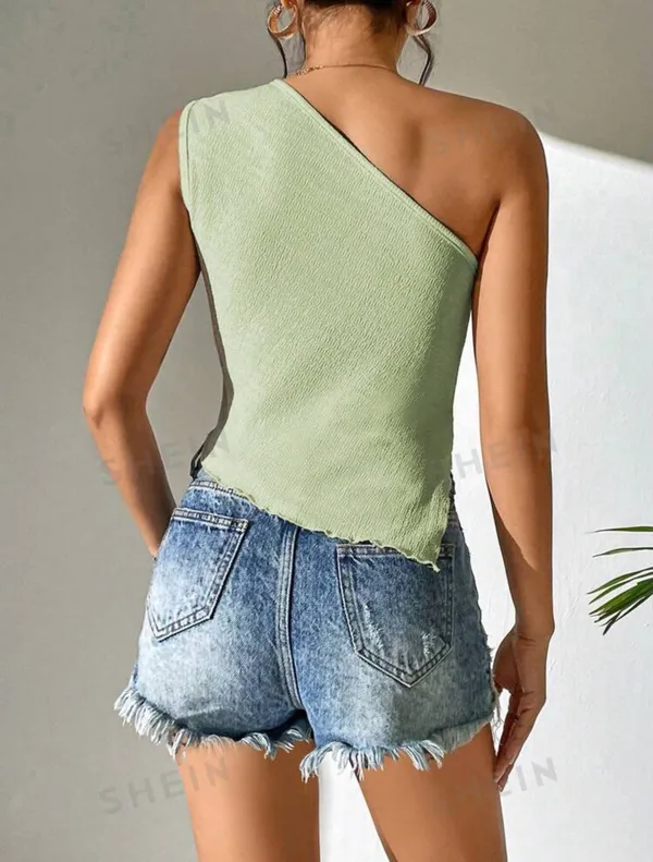 Off The Shoulder Crop Too Green - Image 2