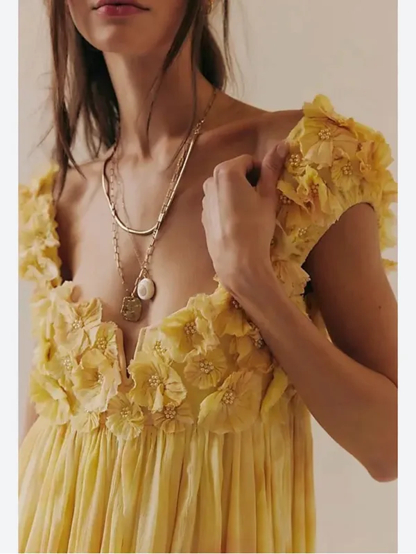 Free People Mango Mambo Maxi
Dress NEW - Image 3