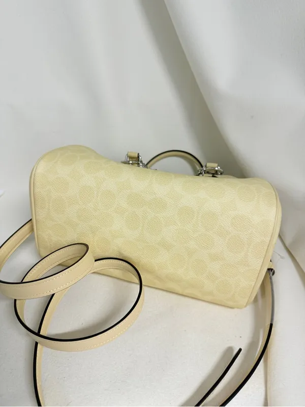coach Rowan Satchel Bag In Signature Canvas cv961 - Image 3