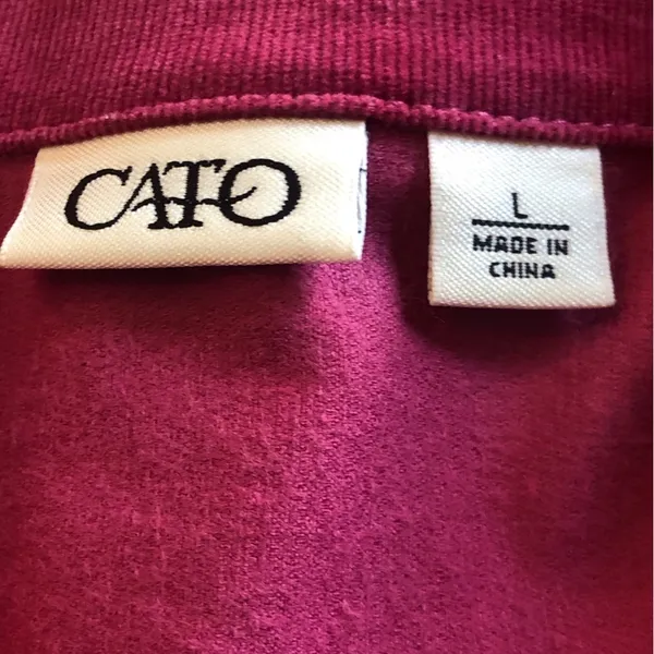 Gorgeous Fuchsia Corduroy Jacket Blazer Coat Y2K from Cato Size Large - Image 7
