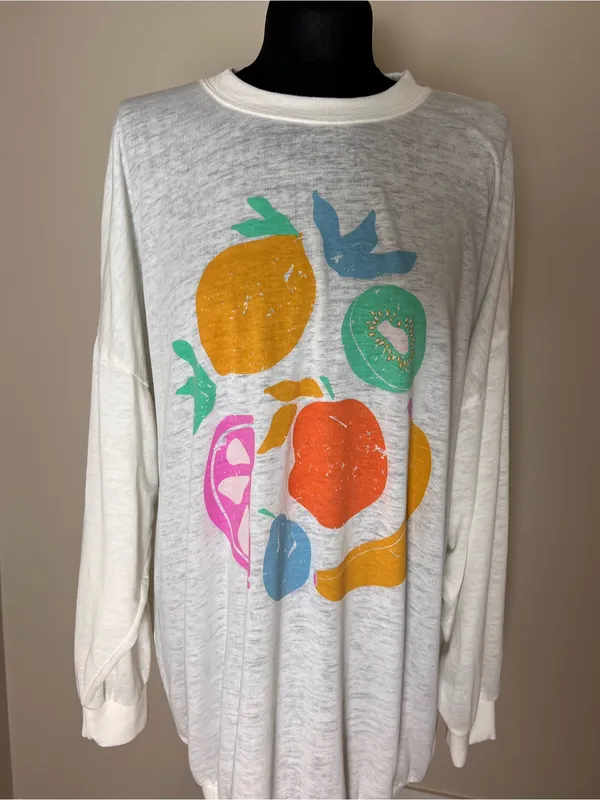 Show Me Your Mumu James Oversized Fruit Graphic Sweatshirt - Image 2