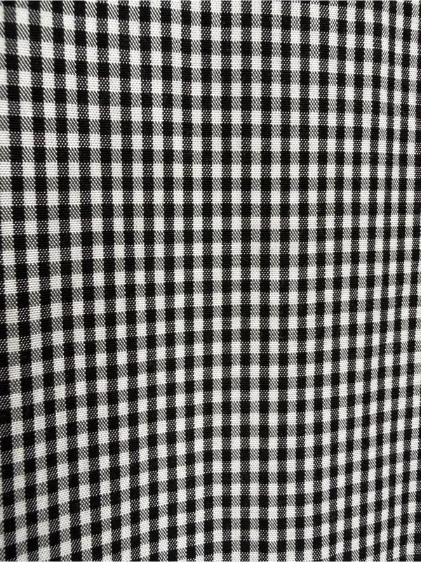Motf Black White Gingham Blouse Top Women’s Size Large Office Business Classic - Image 4