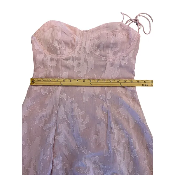 Lulu's Light Pink Floral‎ Midi Dress - Image 8