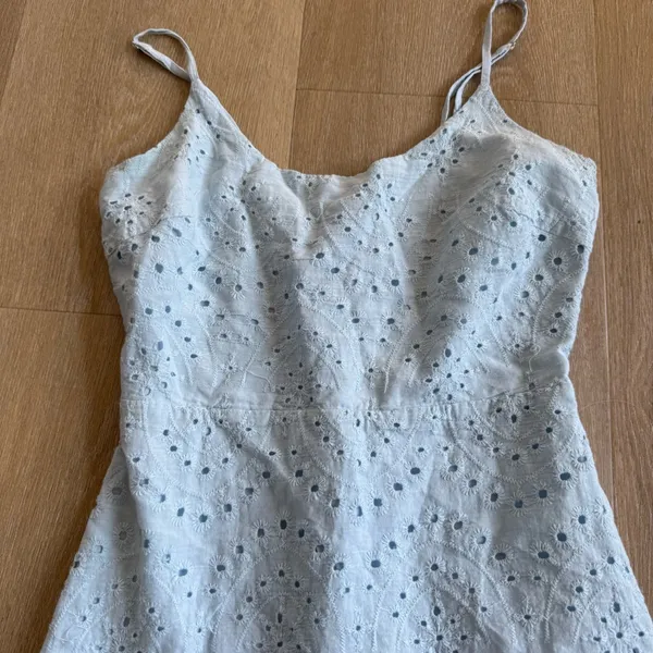 Lulus Light Blue Eyelet Lace Dress - Image 4