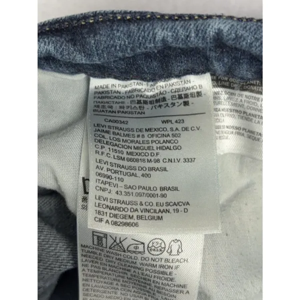 Levi's 515 Bootcut Jeans Women's 12M (32x30) Dark Wash Flap Pockets Western Y2K - Image 11