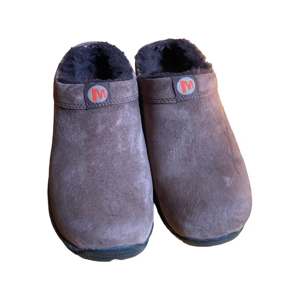 Brown slip on primo chill slide clogs with fuzzy interior 🔥 - Image 4