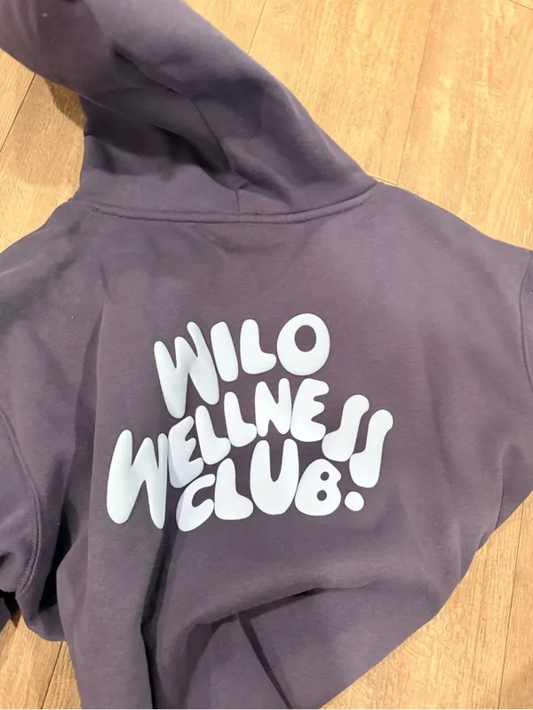 WILO Wellness Club Navy Hoodie with Light Blue Back Graphic - Image 14