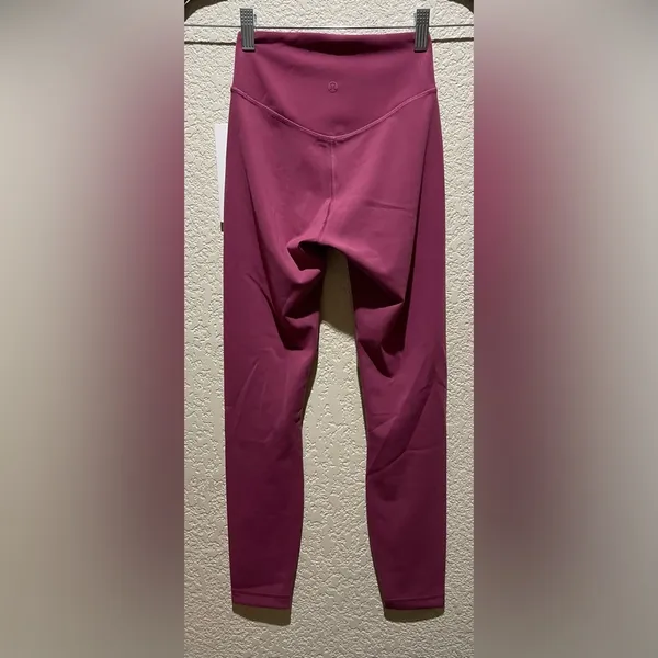 NEW Lululemon Wunder Under Smoothcover High Rise Tights Legging Mauve Size 2 - Image 4