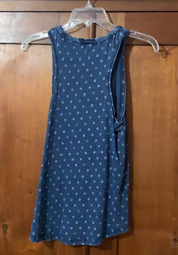 Blue Polka Dot Tank Top - Image 2