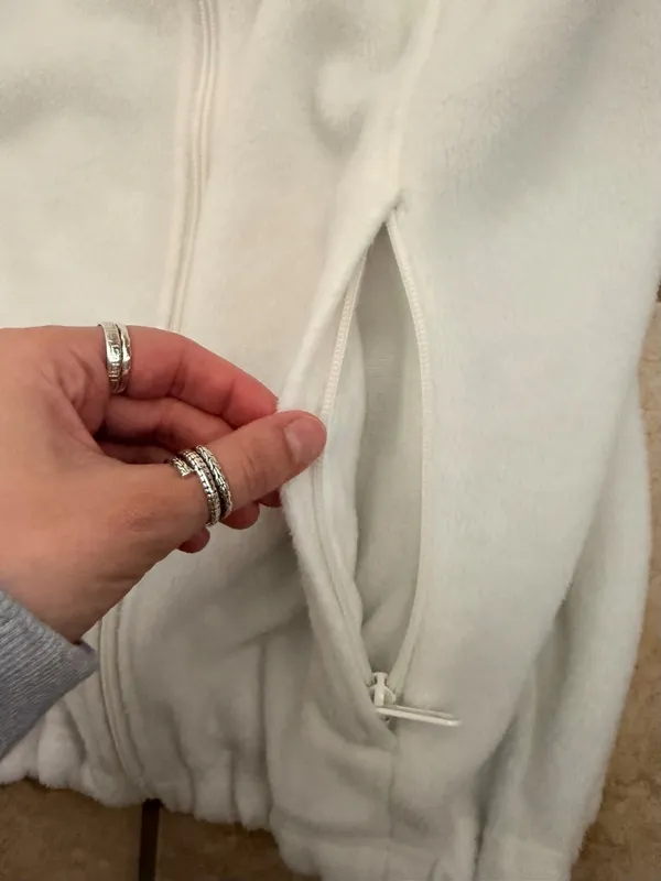 Columbia White Full-Zip Fleece Jacket - Image 2
