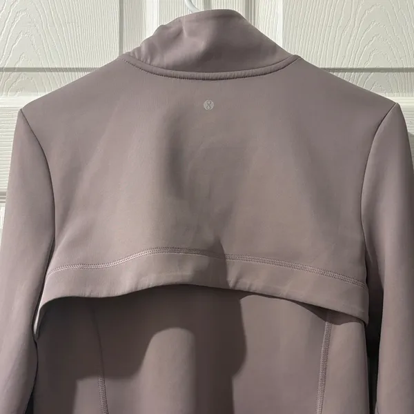 Layers Thumb Hole Women's Mauve Full-Zip Jacket M - Image 8