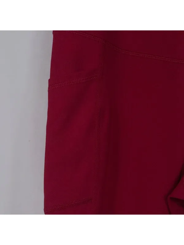 Yogalicious Red Pocket Leggings Size M - Image 5