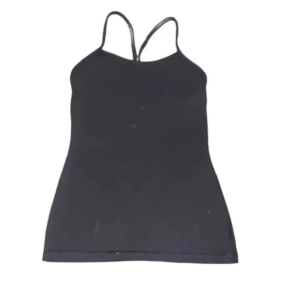 Lululemon Black Free‎ to Be Tank Top w/ Built in Bra Size 6 - Image 2