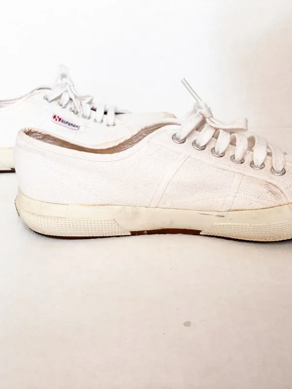 Superga 2750 Cotu Classic Sneakers - Size 9.5 W / 8 M (EU 41) - White Canvas - Image 7