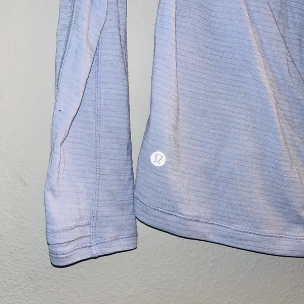 lululemon athletica Light Blue Scoop Neck Long Sleeve Top - Image 7
