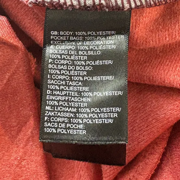 The North Face Jacket Womens Fleece Burgandy‎ Orange Full Zip Activewear Small - Image 13