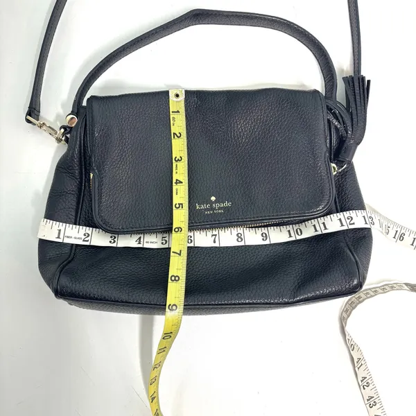 Kate Spade Miri Chester Street Black Pebbled Leather Shoulder Crossbody Bag - Image 9