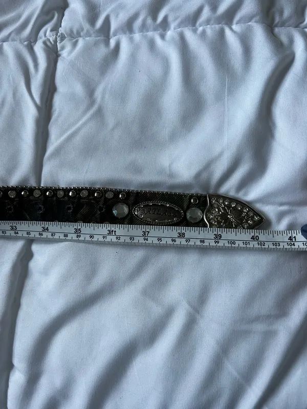 Women’s western camo belt Black Size 40 - Image 3