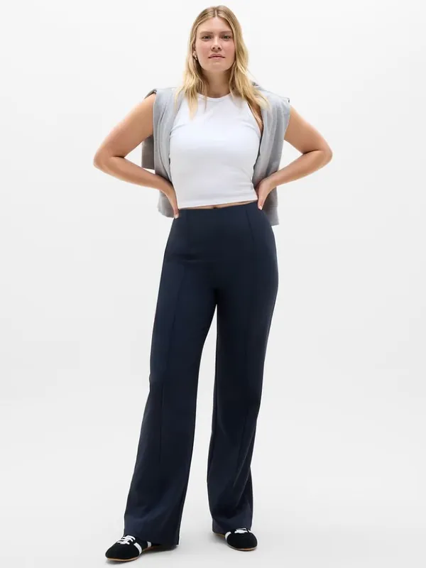 New Athleta 6 All Ways High Rise Bootcut Pant Navy Blue Size 6 Regular - Image 4