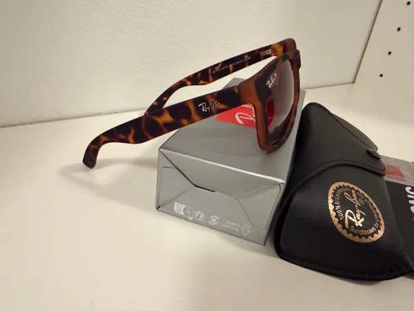 Ray-Ban Justin Havana Polarized Matte Sunglasses - Image 5