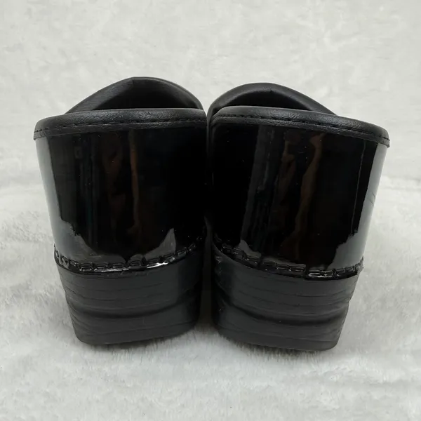 Dansko Professional Black‎ Patent Leather Clogs Womens 39 Nursing Work Shoes - Image 5
