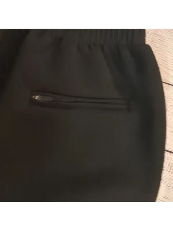 Gymshark black ruched crop joggers size small - Image 3