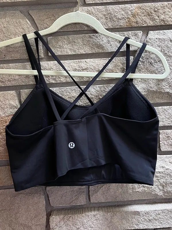 Lululemon Like a Cloud Bra Black Strappy Bralette Crop Top workout yoga - Image 4