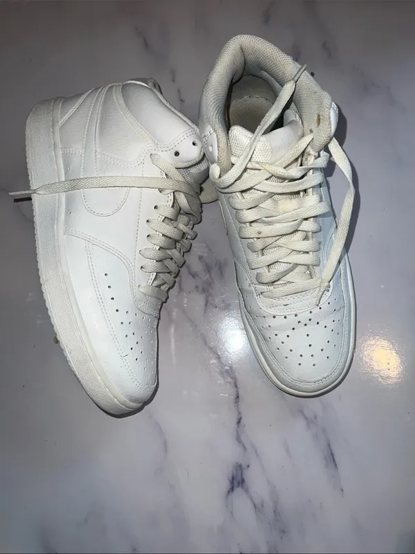 Nike Court Vision Mid Basketball Sneakers CD5436-100 White New Women's Size 8.5 - Image 11