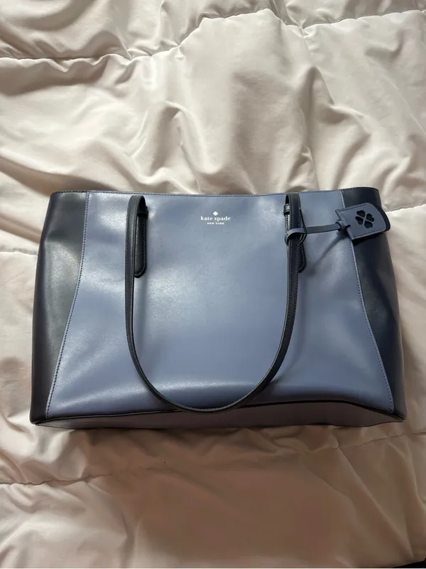 kate spade Navy and Blue Colorblock Tote with Matching Wallet - Image 2