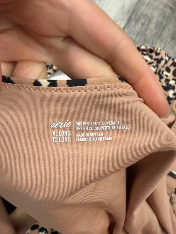 Aerie Brown Animal Print‎ One Piece Swimsuit - Image 6