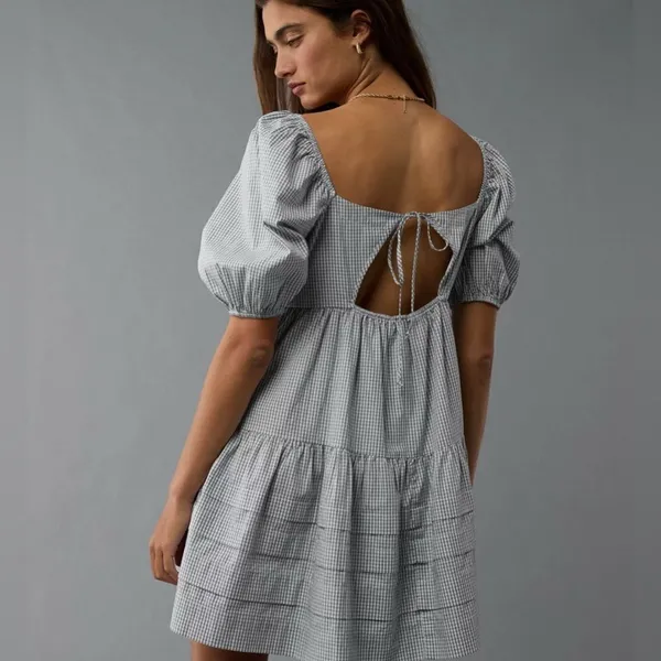 American Eagle Baby Doll Mini Dress Medium NWT - Image 2