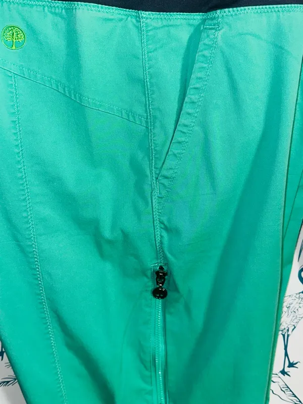 healing hands Teal Drawstring Utility Joggers with Black Waistband - Image 4