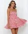 Hello Molly On The Pther Side Pink Floral Dress Size 2! - Image 2