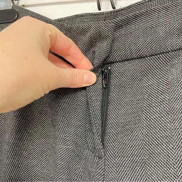 Ann Taylor Grey Wide Leg Dress Pants Trousers Womens 0P High Rise Slacks - Image 5