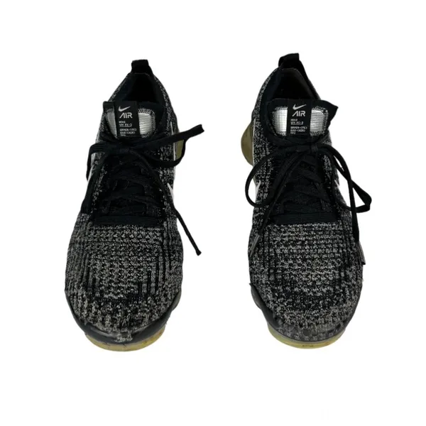 Nike Air VaporMax Flyknit 3 Athletic Running Shoe Sneaker Sz 9 Womens Black - Image 2