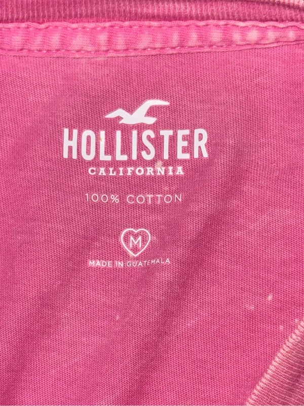 Hollister Barbie Pink Short Sleeve T-Shirt Size Medium 100% Cotton - Image 3