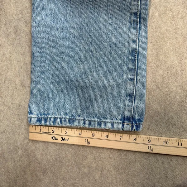 Garage Jeans Women 1 Straight Leg Blue Y2K Grunge 90s Off Duty Skater Distressed - Image 11
