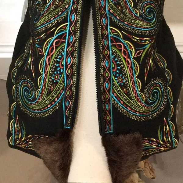 Bob Mackie Wearable Art Embroidered Fleece… - Image 94