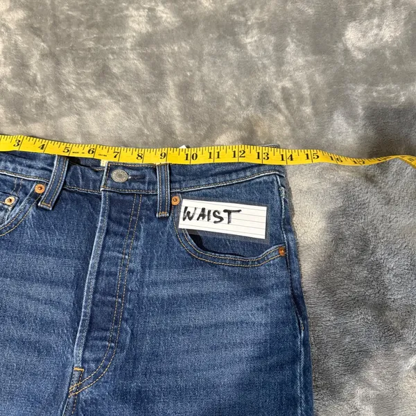 Levi's Ribcage Bootcut Women 27 High Rise Dark Wash Denim Jeans High Waisted - Image 9