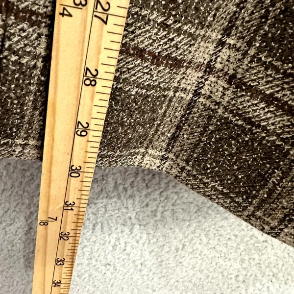 Clio Suit Brown Plaid Blazer Size 12 Academia Retro Button Career Preppy Vintage - Image 4