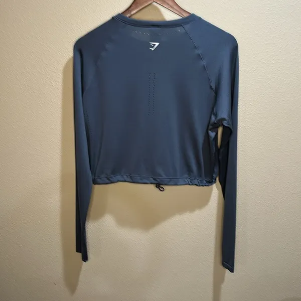 Gymshark large crop long sleeve seamless tee - Image 2