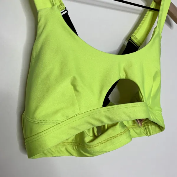 Bombshell Sportswear Glow Sports Bra Neon Womens Medium - Image 3
