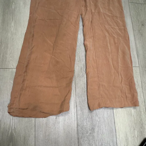 Something navy‎ beige wide leg work business casual trouser pants size 2 - Image 6